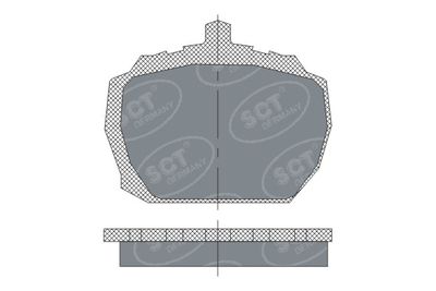 Комплект тормозных колодок, дисковый тормоз SCT - MANNOL SP 231 PR для MG MGB