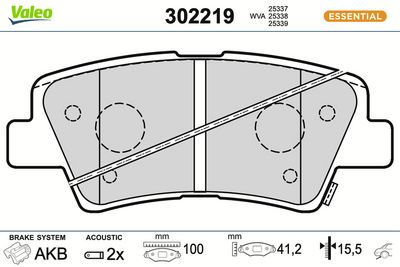 BREMSBELAGSATZ SCHEIBENBREMSE