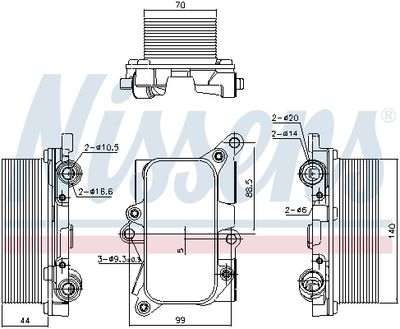 RADIATOR RACIRE ULEI CUTIE DE VITEZE AUTOMATA NISSENS 91226 4