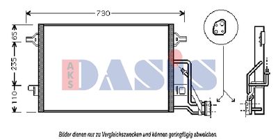 AKS DASIS 042003N Радиатор кондиционера для VW PASSAT B5.5 Variant (3B6)