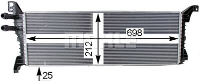 Lågtemperaturkylare, laddluftkylare MAHLE CIR 9 000P