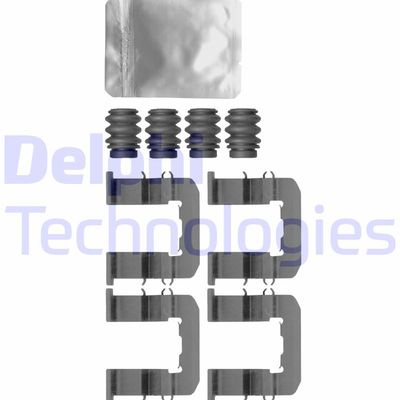 Комплектующие, колодки дискового тормоза DELPHI LX0623 для HYUNDAI i20