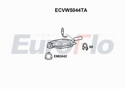 Katalizator EUROFLO 1HM131701QX