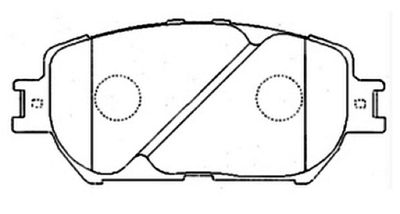Комплект тормозных колодок, дисковый тормоз ASVA AKD-1479 для TOYOTA WISH