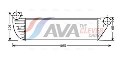 INTERCOOLER COMPRESOR AVA Clever Choice RTA4397