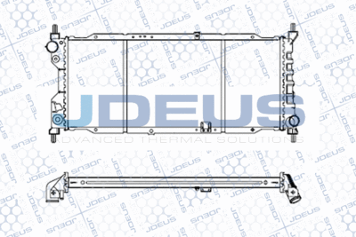 JDEUS M-0200531 Радиатор охлаждения двигателя для OPEL CORSA B Фургон/хетчбэк (S93)