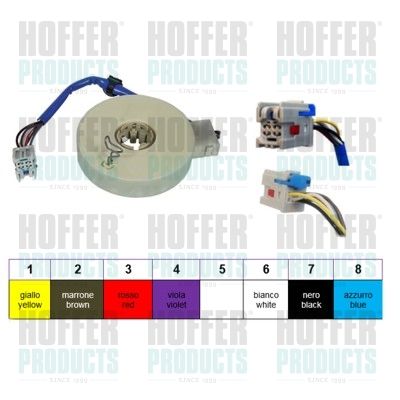 Датчик угла поворота HOFFER 93054 для FIAT PANDA