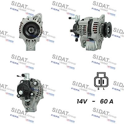 Генератор SIDAT A12HT0217A2 для ISUZU D-MAX