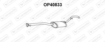 Предглушитель выхлопных газов VENEPORTE OP40833 для OPEL CALIBRA