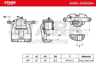 спирачен апарат STARK SKBC-0462254