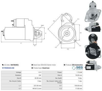 STARTER AS-PL S0478SEG 4