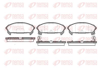 Комплект тормозных колодок, дисковый тормоз REMSA 0360.02 для ISUZU IMPULSE