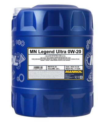 Mannol - Motorový olej Legend Ultra 0W20 20L
