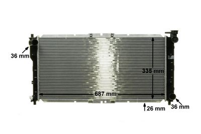 RADIATOR RACIRE MOTOR MAHLE CR161000S 9