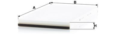 Cabinefilter past: MAN EL, EM, LION´S CITY, LION´S CLASSIC, ND, NG, NL, NM, NÜ, SG, SÜ NEOPLAN CENTROLINER 10.75-