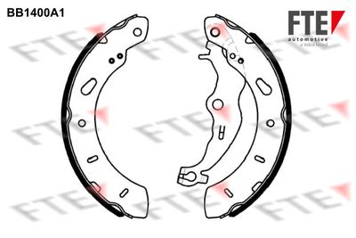 Комплект тормозных колодок FTE BB1400A1 для FORD B-MAX