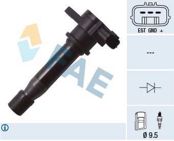 Катушка зажигания FAE 80228 для FIAT STILO
