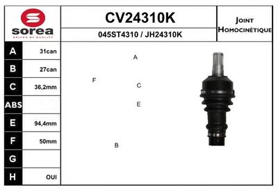 GELENKSATZ ANTRIEBSWELLE