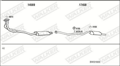 Изпускателна система WALKER BW31603