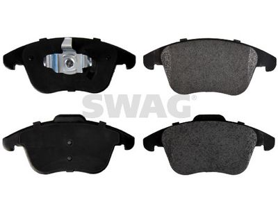 комплект спирачно феродо, дискови спирачки SWAG