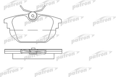 Комплект тормозных колодок, дисковый тормоз PATRON PBP1113 для FIAT TIPO