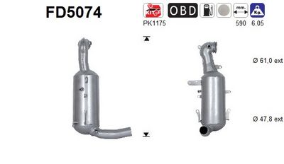 FILTRU FUNINGINE/PARTICULE SIST.DE ESAPAMENT