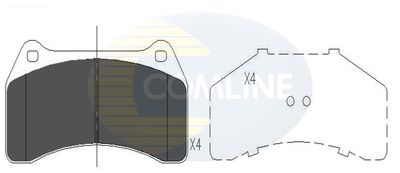 COMLINE CBP06056 Тормозные колодки и сигнализаторы  для JAGUAR S-TYPE II (X200) 2.7 D