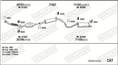 SISTEM DE ESAPAMENT WALKER SKK015503