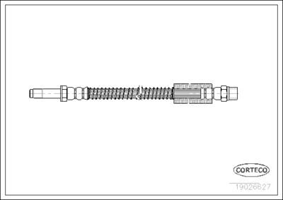 Тормозной шланг CORTECO 19026627 для VOLVO C70