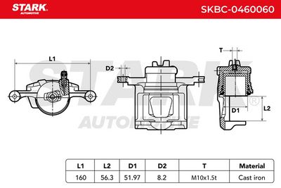 спирачен апарат STARK SKBC-0460060