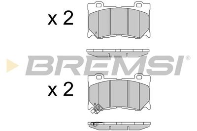 BREMSI BP3540 Тормозные колодки и сигнализаторы  для INFINITI  (Инфинити Qx70)