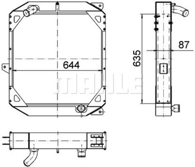 Kylare, motorkylning MAHLE CR 1554 000P