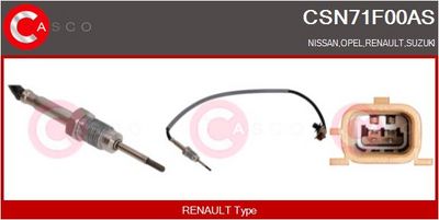 SENZOR TEMPERATURA GAZE EVACUARE