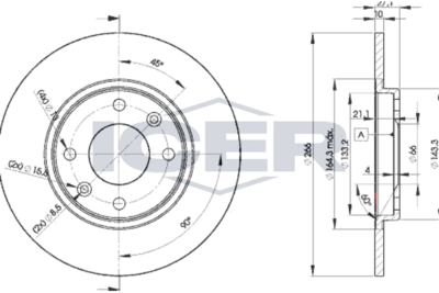 спирачен диск ICER 78BD4688-2