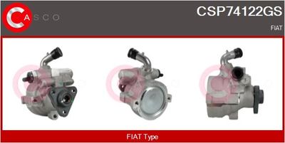 Гидравлический насос, рулевое управление CASCO CSP74122GS для FIAT DOBLO