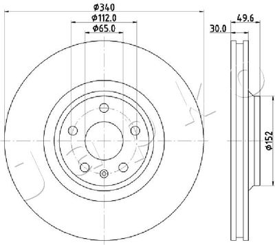 JAPKO 600932 Тормозные диски для AUDI TT (8J3) 3.2 V6 quattro
