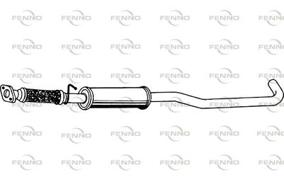 FENNO P3065 Глушник вихлопних газів для JAGUAR (Ягуар)