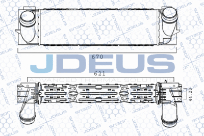 JDEUS M-805069A Интеркулер  для BMW X4 (Бмв X4)