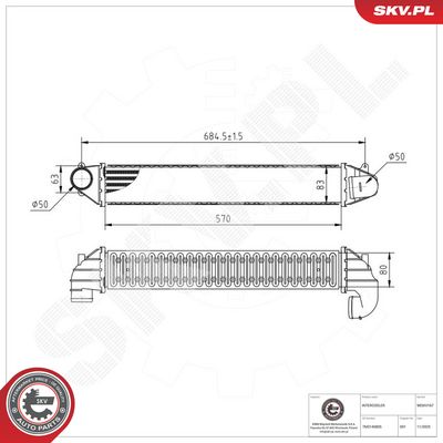 Chladič turba ESEN SKV 98SKV167