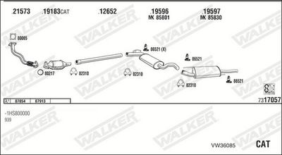 Изпускателна система WALKER VW36085
