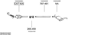 Изпускателна система BOSAL SYS12152