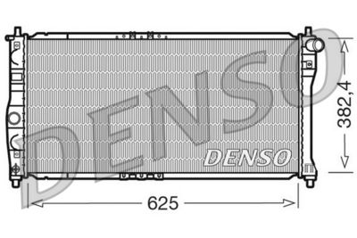 Радиатор, охлаждение двигателя DENSO DRM08002 для DAEWOO LANOS