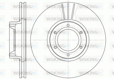 WOKING D6567.10 Тормозные диски для FORD FUSION
