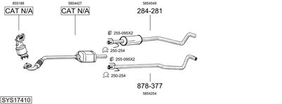 ABGASANLAGE BOSAL SYS17410