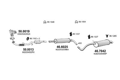 SISTEM DE ESAPAMENT ASSO ART4555