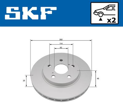 спирачен диск SKF