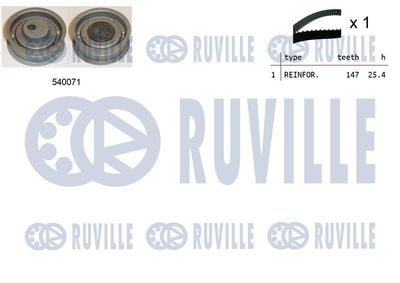 Комплект ремня ГРМ RUVILLE 550186 для AUDI COUPE