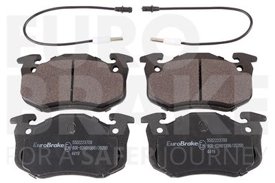 Sada brzdových destiček, kotoučová brzda EUROBRAKE 5502223709