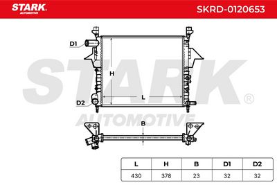радиатор, охлаждане на двигателя STARK SKRD-0120653