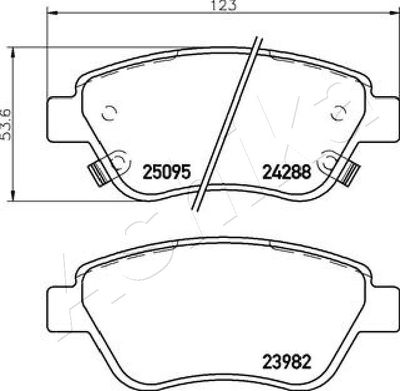 Brake Pad Set, disc brake 50-00-0400